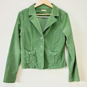Forever 21| retro Kelly Green corduroy jacket